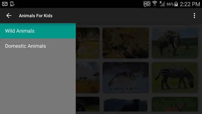 Animal Names for Kids android App screenshot 1