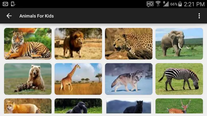 Animal Names for Kids android App screenshot 2